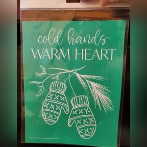 Cold Hands Warm Heart Chalk Couture Transfer New Sealed
